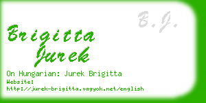 brigitta jurek business card